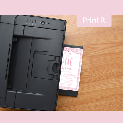 Editable Pink Goose Birthday Invitation | Silly Goose Party | Canva Template